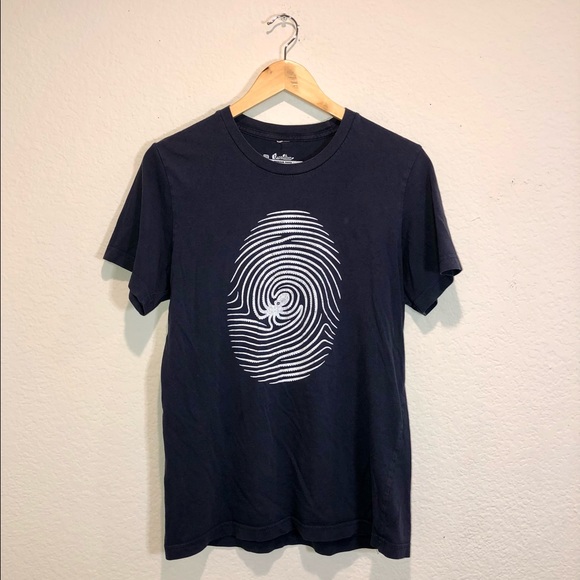 Threadless Other - Threadless Octo-print Navy Blue Tee